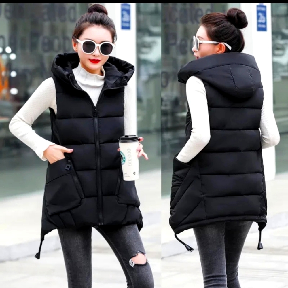Puff Vest Jacket w hood